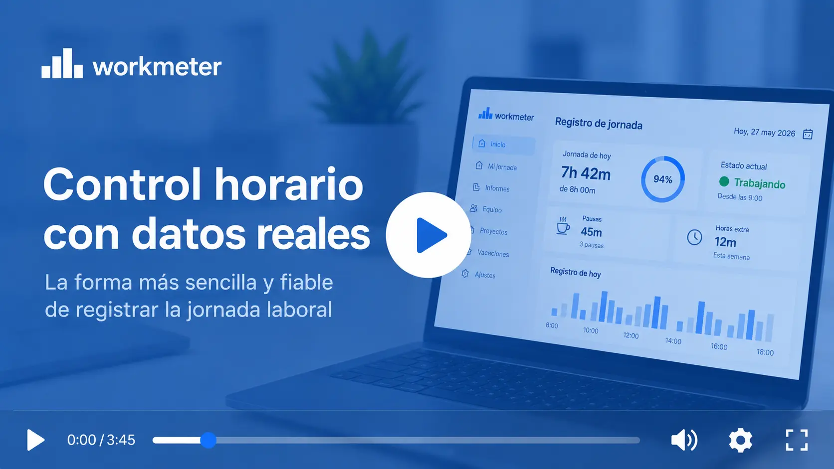 Software de control horario: Registro de jornada automático ⏱️